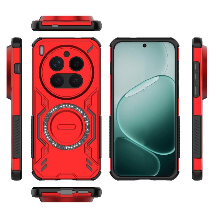 For vivo X300 Pro 5G Butterfly Armor MagSafe Magnetic Ring Shockproof Phone Case