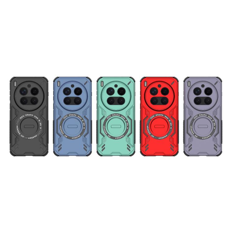 For vivo X300 Pro 5G Butterfly Armor MagSafe Magnetic Ring Shockproof Phone Case