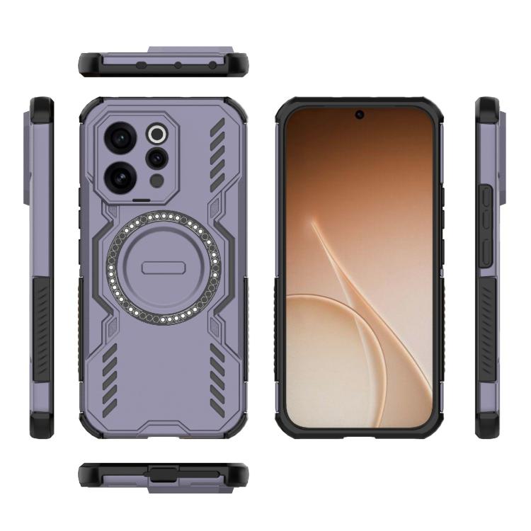 For vivo V70 5G Global Butterfly Armor MagSafe Magnetic Ring Shockproof Phone Case