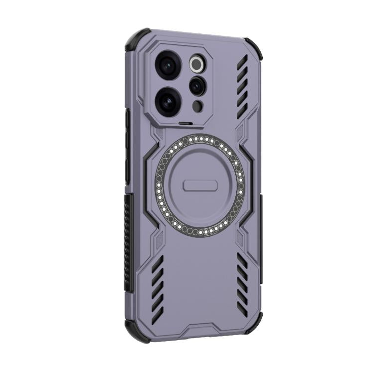 For vivo V70 5G Global Butterfly Armor MagSafe Magnetic Ring Shockproof Phone Case