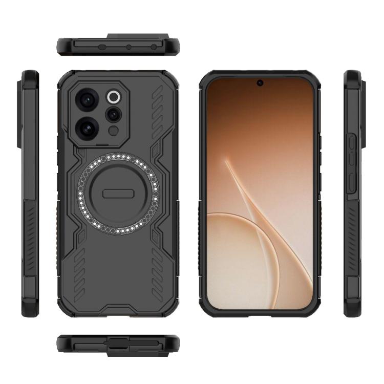 For vivo V70 5G Global Butterfly Armor MagSafe Magnetic Ring Shockproof Phone Case