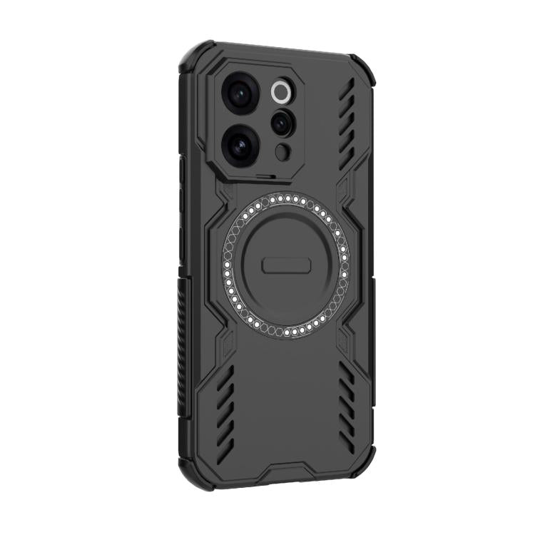 For vivo V70 5G Global Butterfly Armor MagSafe Magnetic Ring Shockproof Phone Case