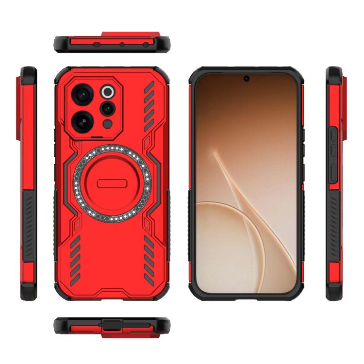 For vivo V70 5G Global Butterfly Armor MagSafe Magnetic Ring Shockproof Phone Case