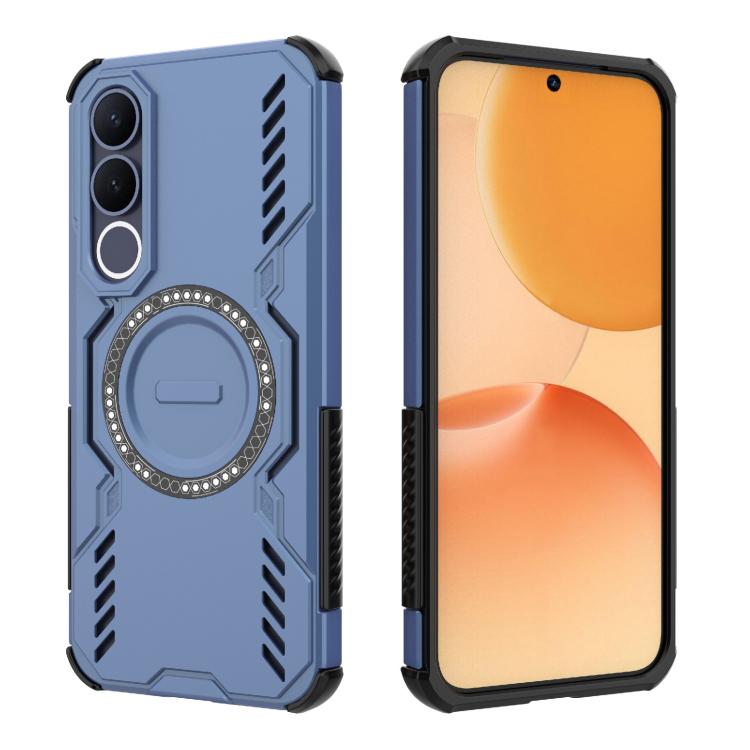 For vivo V70 FE 5G Global Butterfly Armor MagSafe Magnetic Ring Shockproof Phone Case