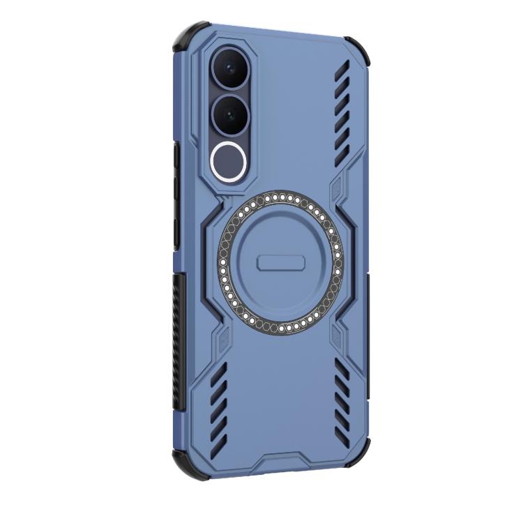For vivo V70 FE 5G Global Butterfly Armor MagSafe Magnetic Ring Shockproof Phone Case