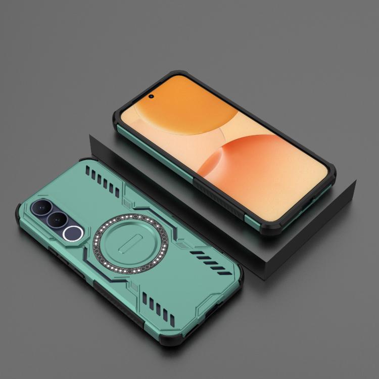 For vivo V70 FE 5G Global Butterfly Armor MagSafe Magnetic Ring Shockproof Phone Case