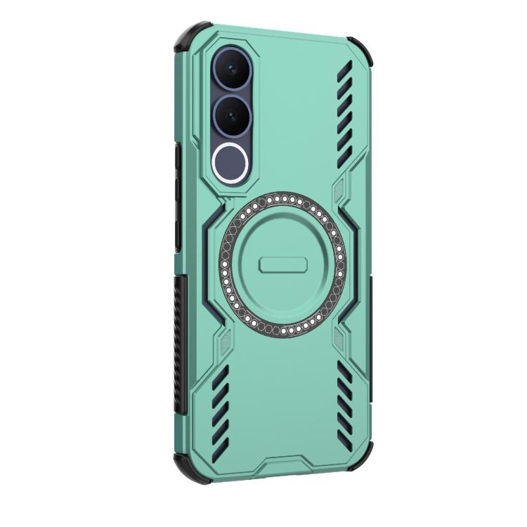 For vivo V70 FE 5G Global Butterfly Armor MagSafe Magnetic Ring Shockproof Phone Case