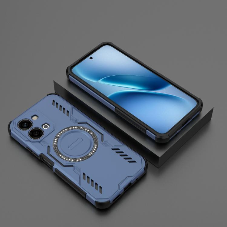 For vivo iQOO Z11X 5G India Butterfly Armor MagSafe Magnetic Ring Shockproof Phone Case