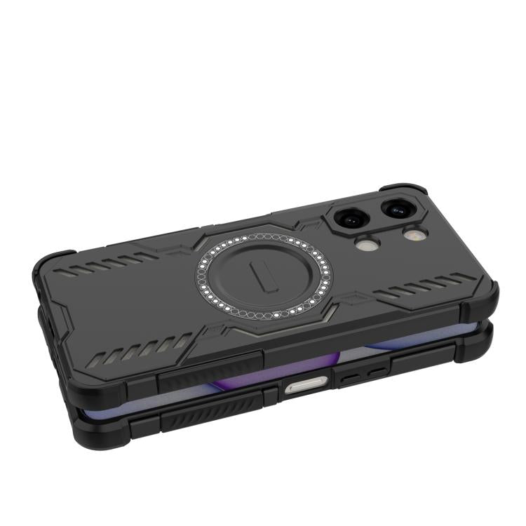 For vivo Y05 4G Global Butterfly Armor MagSafe Magnetic Ring Shockproof Phone Case