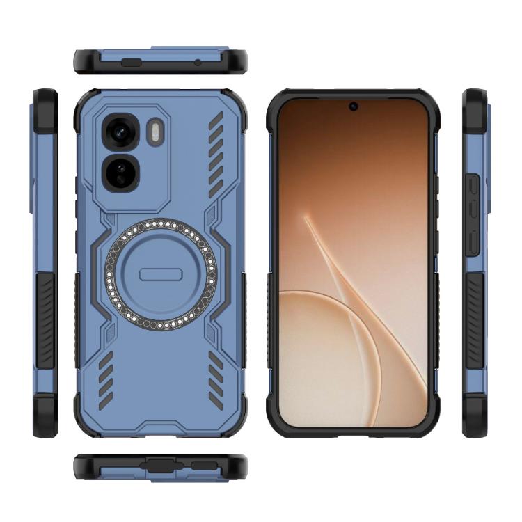 For vivo T5 Pro 5G Global Butterfly Armor MagSafe Magnetic Ring Shockproof Phone Case