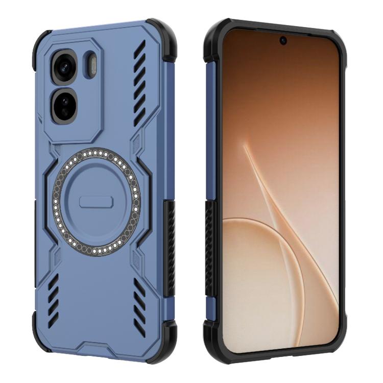 For vivo T5 Pro 5G Global Butterfly Armor MagSafe Magnetic Ring Shockproof Phone Case