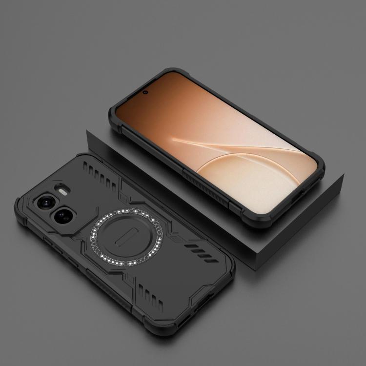 For vivo T5 Pro 5G Global Butterfly Armor MagSafe Magnetic Ring Shockproof Phone Case