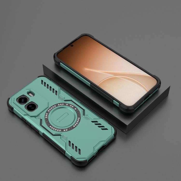 For vivo T5 Pro 5G Global Butterfly Armor MagSafe Magnetic Ring Shockproof Phone Case