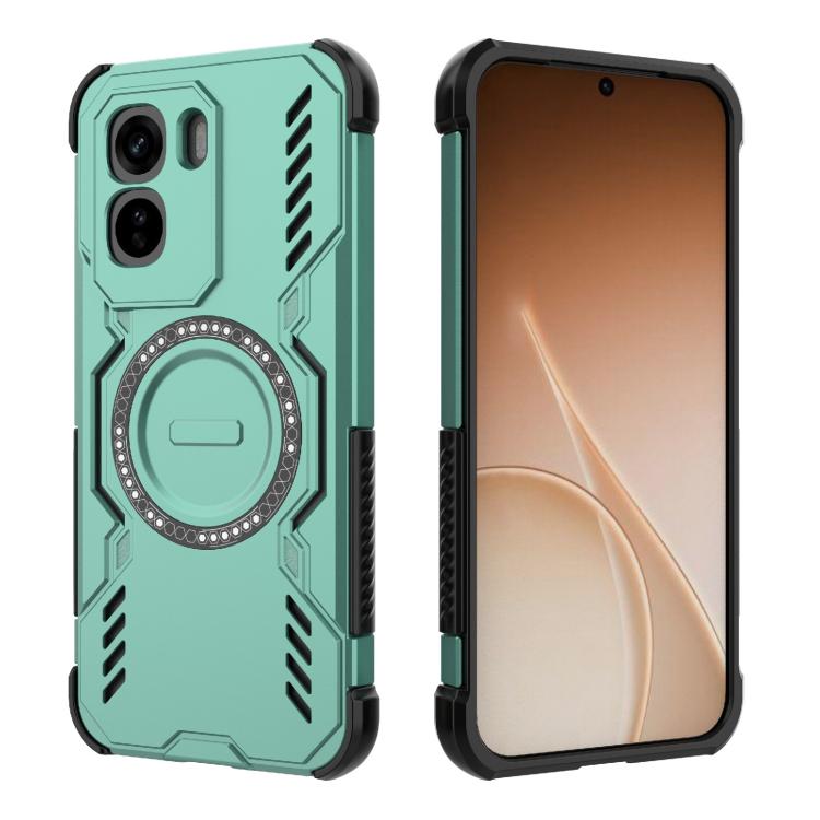 For vivo T5 Pro 5G Global Butterfly Armor MagSafe Magnetic Ring Shockproof Phone Case