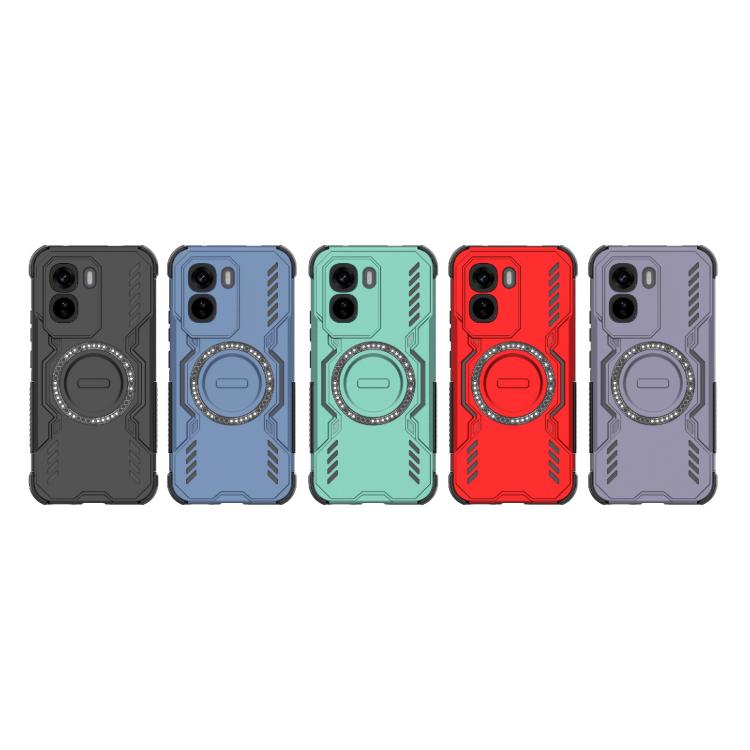 For vivo T5 Pro 5G Global Butterfly Armor MagSafe Magnetic Ring Shockproof Phone Case