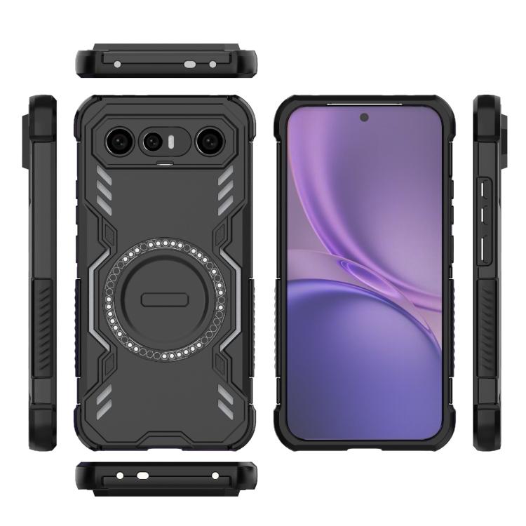 For vivo X300 FE 5G Russia/S50 Pro mini Butterfly Armor MagSafe Magnetic Ring Shockproof Phone Case
