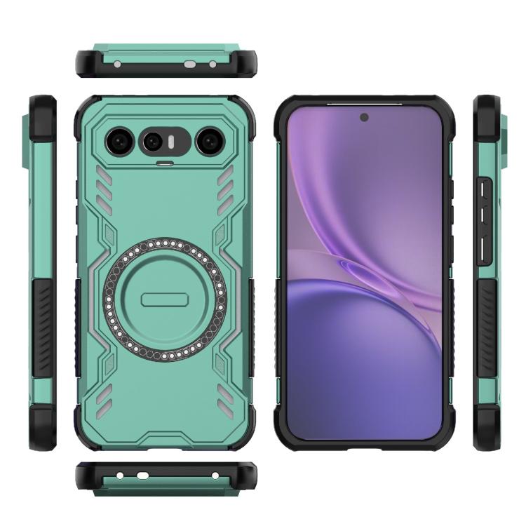 For vivo X300 FE 5G Russia/S50 Pro mini Butterfly Armor MagSafe Magnetic Ring Shockproof Phone Case