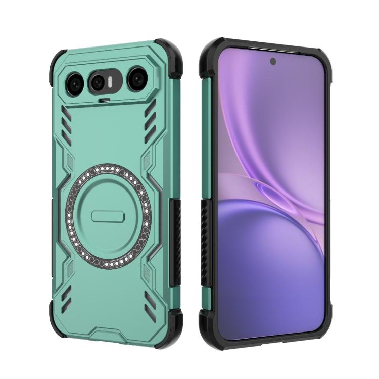 For vivo X300 FE 5G Russia/S50 Pro mini Butterfly Armor MagSafe Magnetic Ring Shockproof Phone Case
