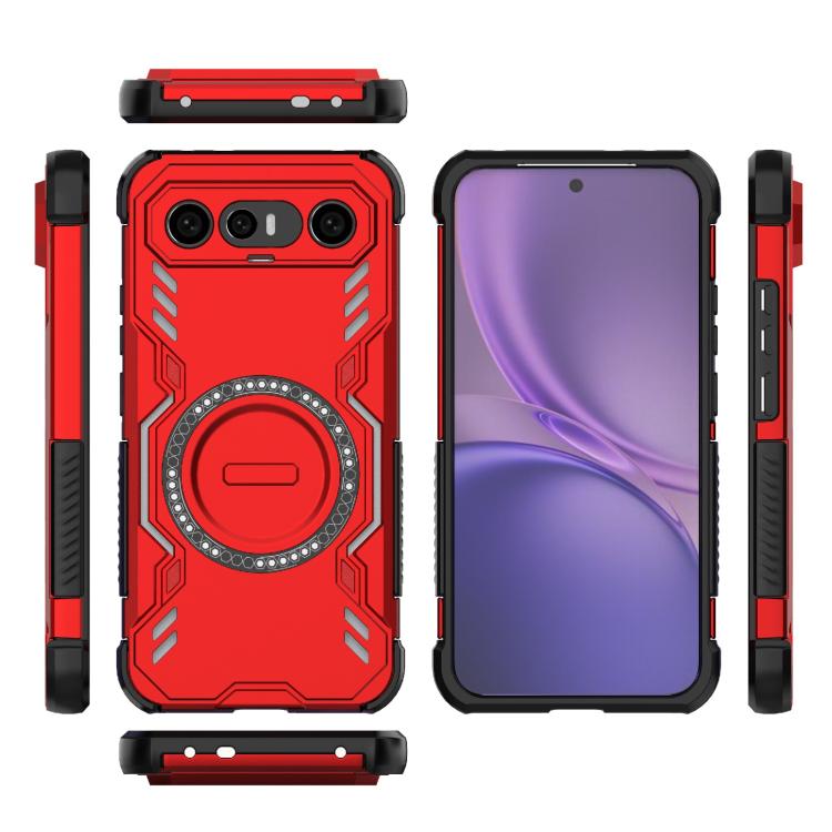 For vivo X300 FE 5G Russia/S50 Pro mini Butterfly Armor MagSafe Magnetic Ring Shockproof Phone Case