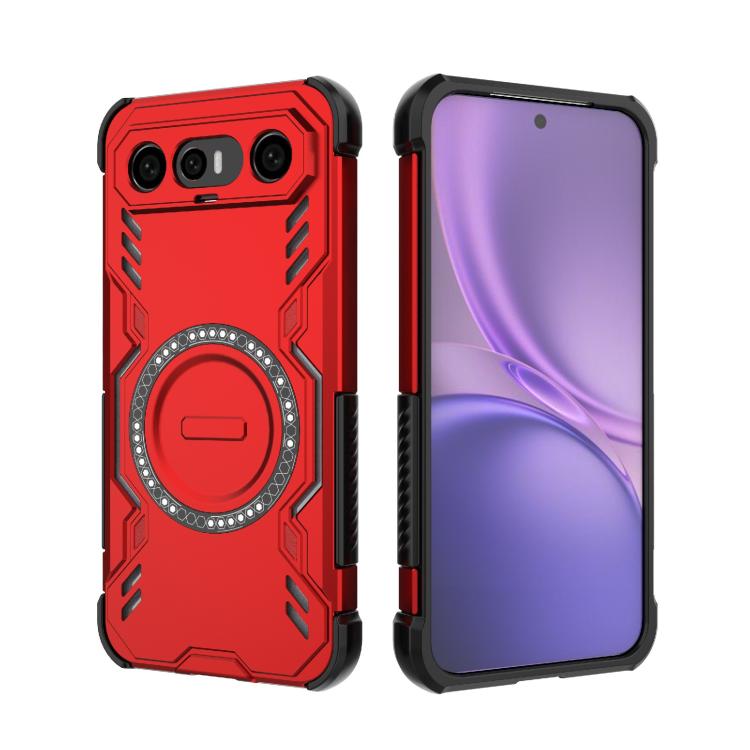 For vivo X300 FE 5G Russia/S50 Pro mini Butterfly Armor MagSafe Magnetic Ring Shockproof Phone Case