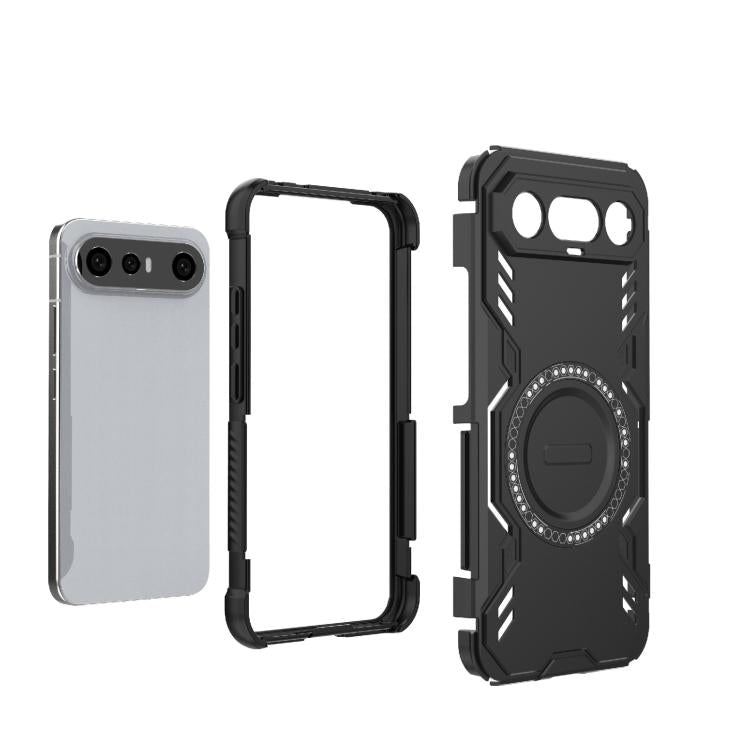 For vivo X300 FE 5G Russia/S50 Pro mini Butterfly Armor MagSafe Magnetic Ring Shockproof Phone Case