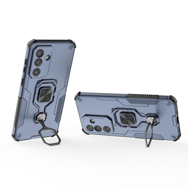For Samsung Galaxy M56 5G Metal Kickstand TPU Hybrid PC Phone Case