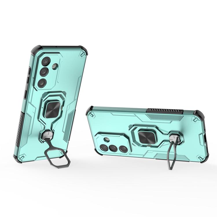 For Samsung Galaxy M56 5G Metal Kickstand TPU Hybrid PC Phone Case