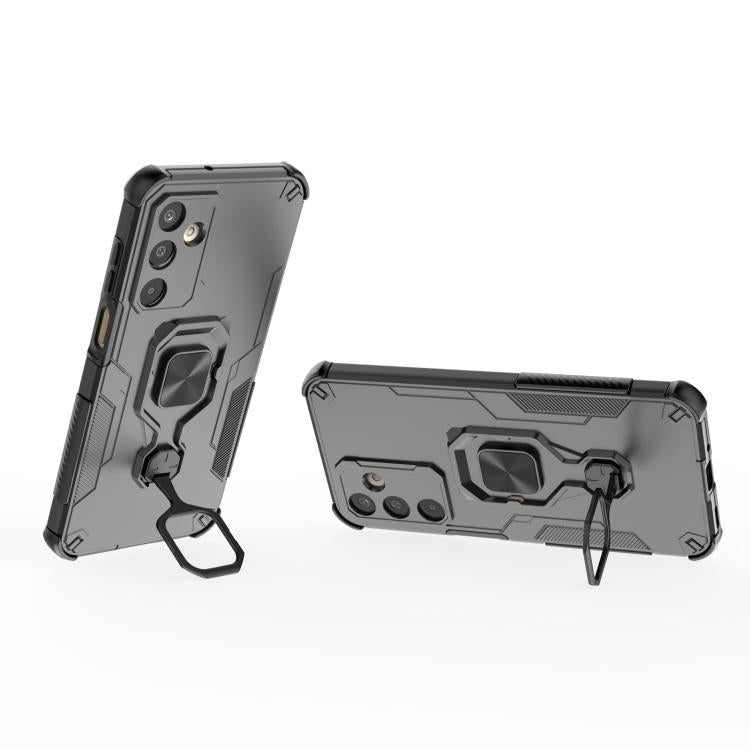 For Samsung Galaxy M16 5G Metal Kickstand TPU Hybrid PC Phone Case