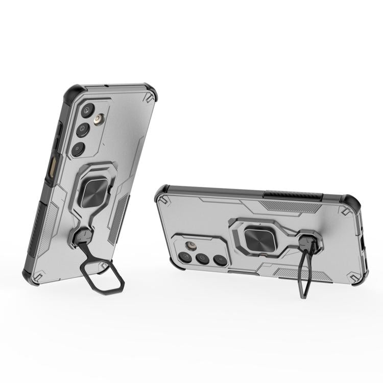 For Samsung Galaxy M16 5G Metal Kickstand TPU Hybrid PC Phone Case