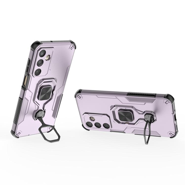 For Samsung Galaxy M16 5G Metal Kickstand TPU Hybrid PC Phone Case