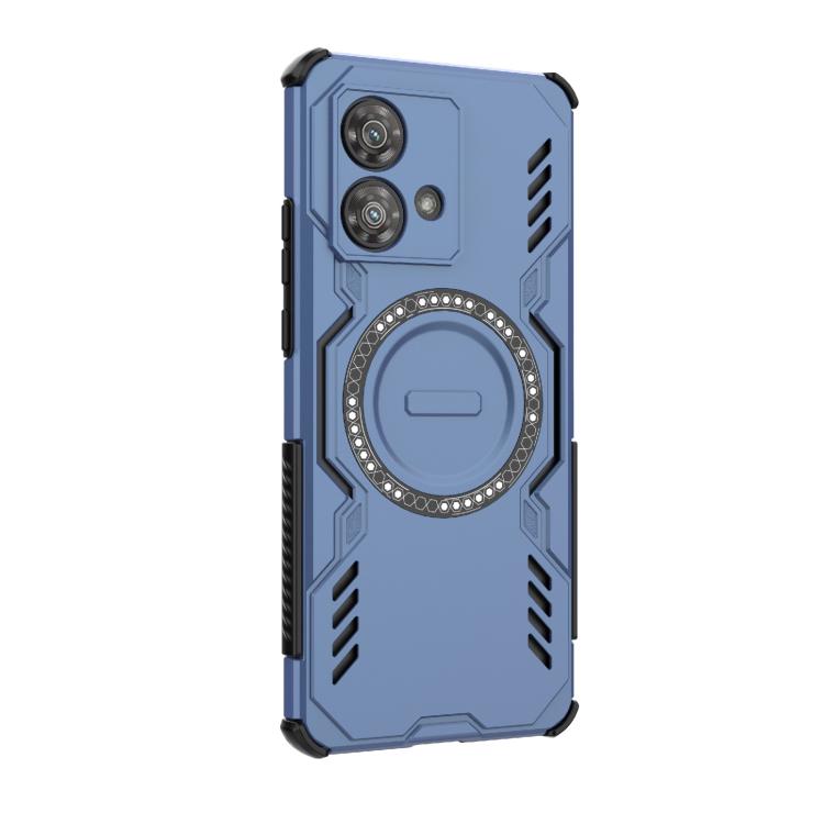 For Motorola Edge 40 Neo 5G Butterfly Armor MagSafe Magnetic Ring Shockproof Phone Case
