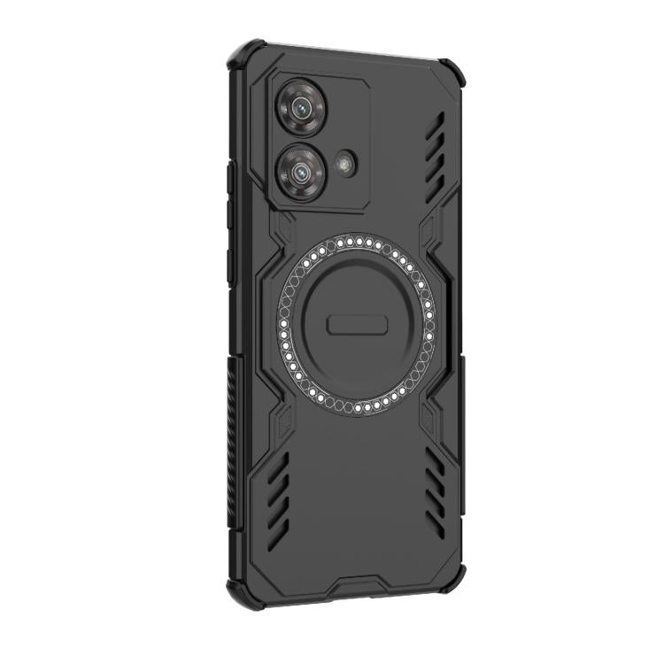 For Motorola Edge 40 Neo 5G Butterfly Armor MagSafe Magnetic Ring Shockproof Phone Case