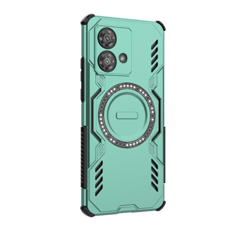 For Motorola Edge 40 Neo 5G Butterfly Armor MagSafe Magnetic Ring Shockproof Phone Case