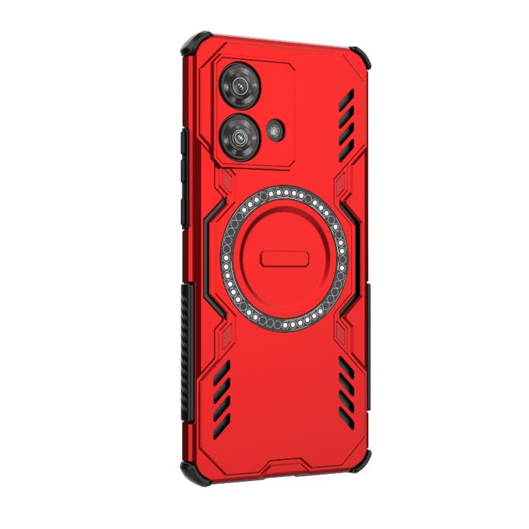 For Motorola Edge 40 Neo 5G Butterfly Armor MagSafe Magnetic Ring Shockproof Phone Case
