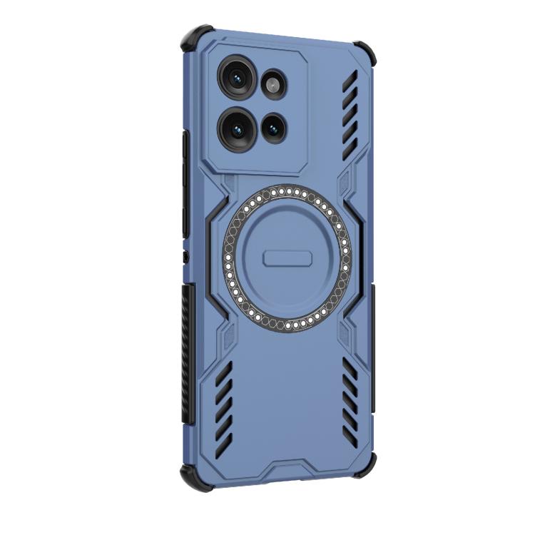 For Motorola Edge 50 5G Global Butterfly Armor MagSafe Magnetic Ring Shockproof Phone Case