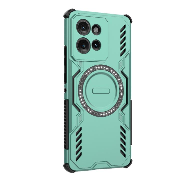 For Motorola Edge 50 5G Global Butterfly Armor MagSafe Magnetic Ring Shockproof Phone Case