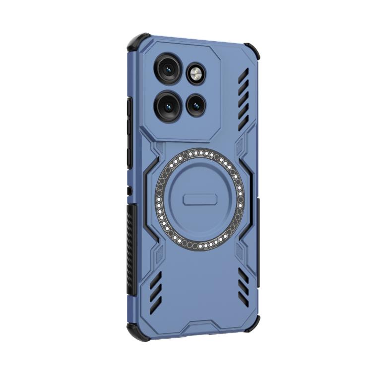 For Motorola Edge 50 Neo 5G Global Butterfly Armor MagSafe Magnetic Ring Shockproof Phone Case