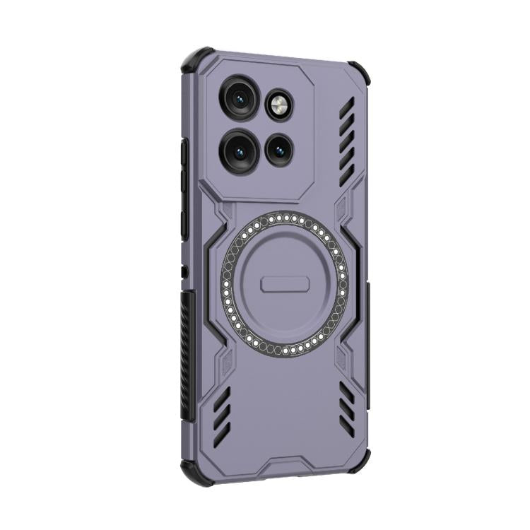 For Motorola Edge 50 Neo 5G Global Butterfly Armor MagSafe Magnetic Ring Shockproof Phone Case