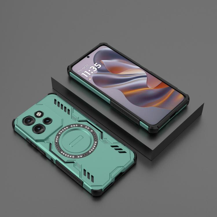 For Motorola Edge 50 Neo 5G Global Butterfly Armor MagSafe Magnetic Ring Shockproof Phone Case