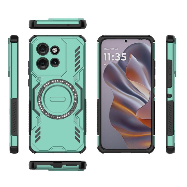 For Motorola Edge 50 Neo 5G Global Butterfly Armor MagSafe Magnetic Ring Shockproof Phone Case