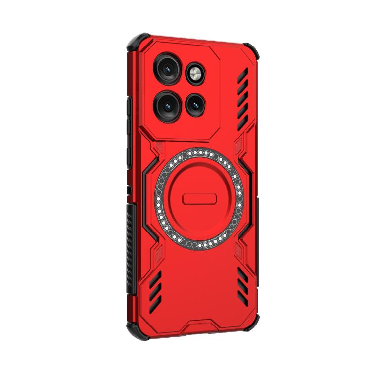 For Motorola Edge 50 Neo 5G Global Butterfly Armor MagSafe Magnetic Ring Shockproof Phone Case