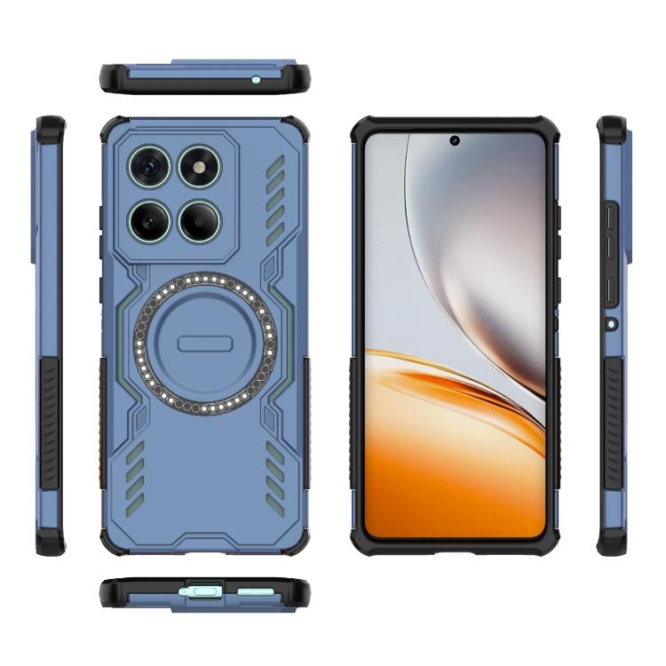 For Motorola Edge 60 Fusion 5G Global Butterfly Armor MagSafe Magnetic Ring Shockproof Phone Case