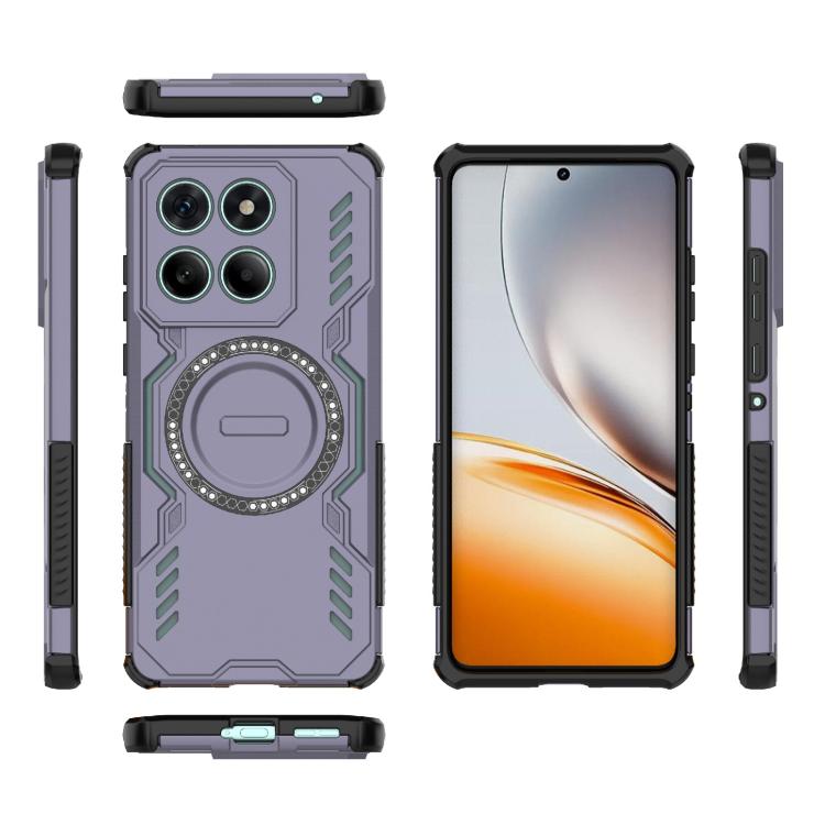 For Motorola Edge 60 Fusion 5G Global Butterfly Armor MagSafe Magnetic Ring Shockproof Phone Case