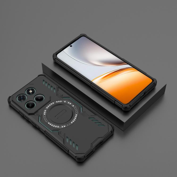 For Motorola Edge 60 Fusion 5G Global Butterfly Armor MagSafe Magnetic Ring Shockproof Phone Case