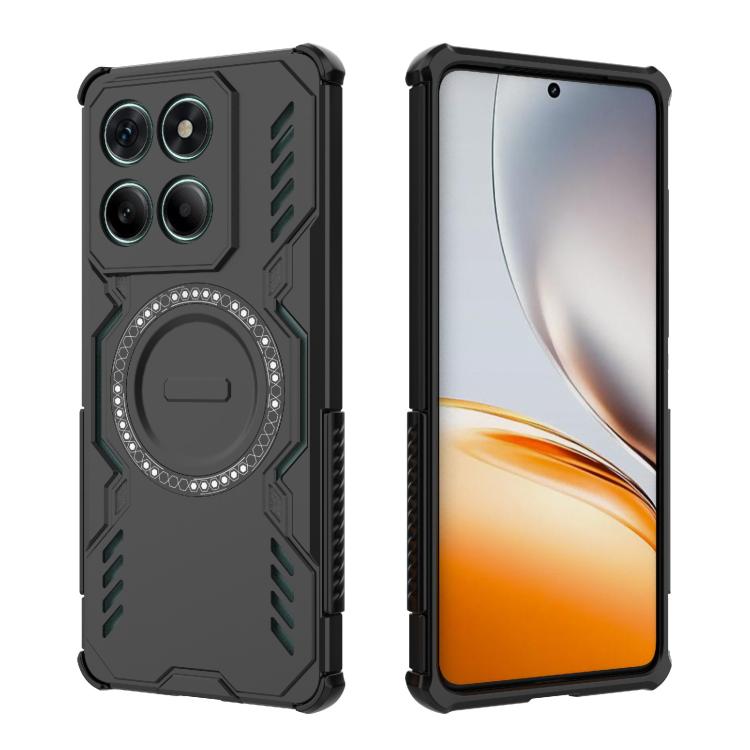 For Motorola Edge 60 Fusion 5G Global Butterfly Armor MagSafe Magnetic Ring Shockproof Phone Case