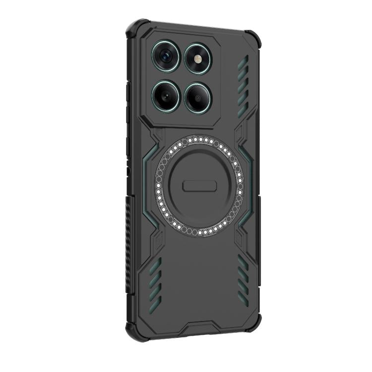 For Motorola Edge 60 Fusion 5G Global Butterfly Armor MagSafe Magnetic Ring Shockproof Phone Case