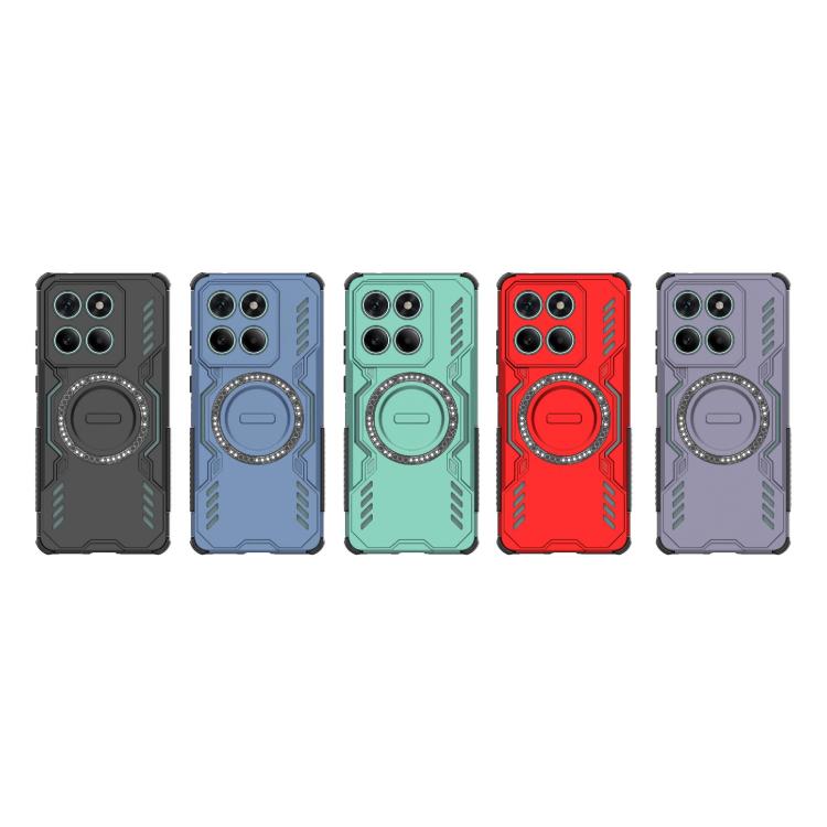 For Motorola Edge 60 Fusion 5G Global Butterfly Armor MagSafe Magnetic Ring Shockproof Phone Case