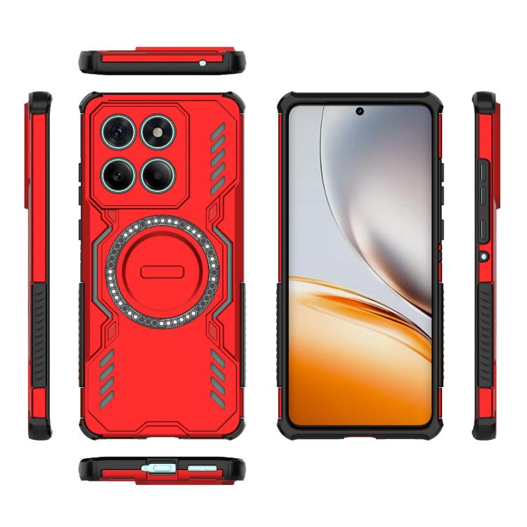 For Motorola Edge 60 Fusion 5G Global Butterfly Armor MagSafe Magnetic Ring Shockproof Phone Case
