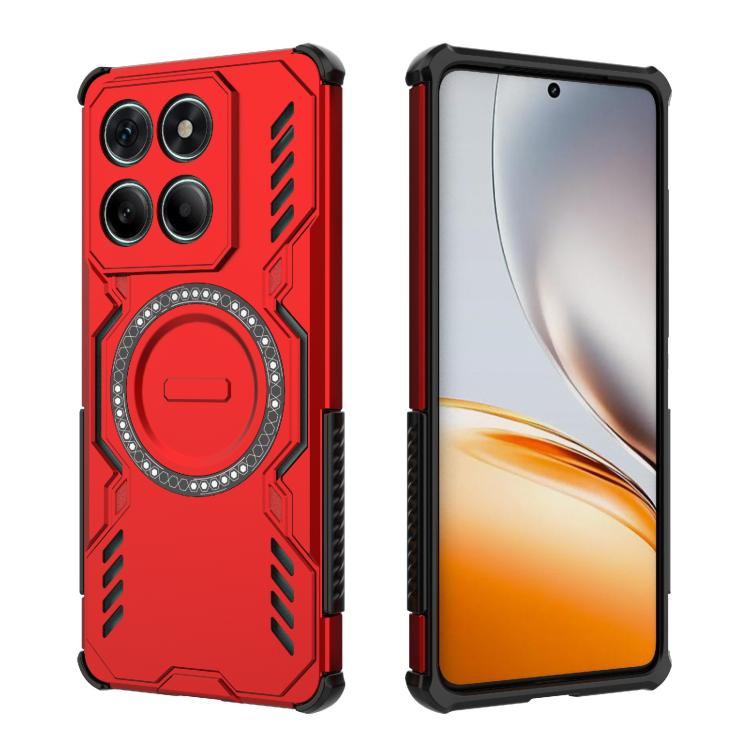 For Motorola Edge 60 Fusion 5G Global Butterfly Armor MagSafe Magnetic Ring Shockproof Phone Case