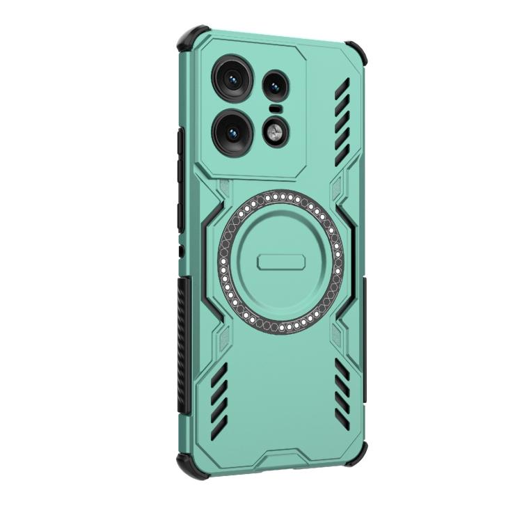 For Motorola Edge 50 Pro 5G Global Butterfly Armor MagSafe Magnetic Ring Shockproof Phone Case